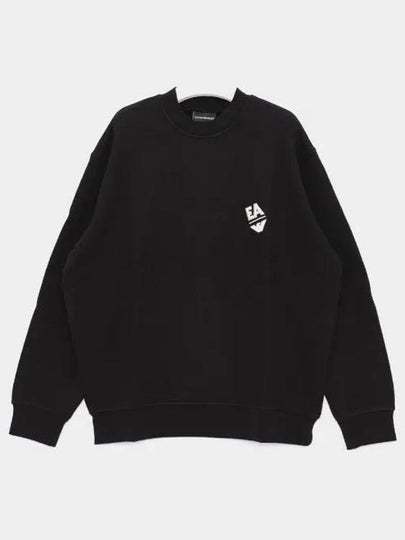 Embroidery Logo Sweatshirt Black - EMPORIO ARMANI - BALAAN 2