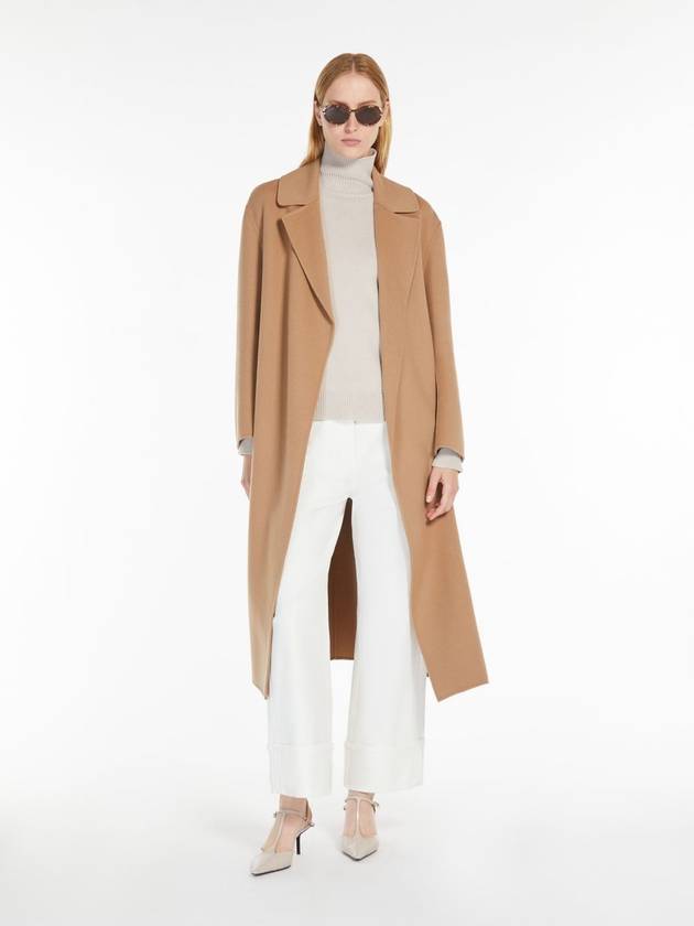 Libya Wool Single Coat Brown - S MAX MARA - BALAAN 3