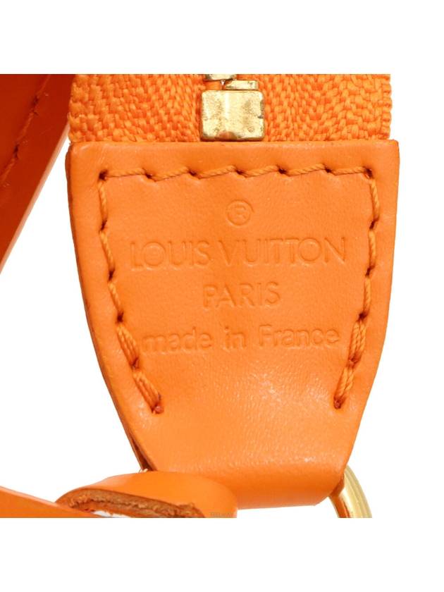 Orange Epi Leather Gold Pochette Accessory Pouch Shoulder Bag M5298H - LOUIS VUITTON - BALAAN 7