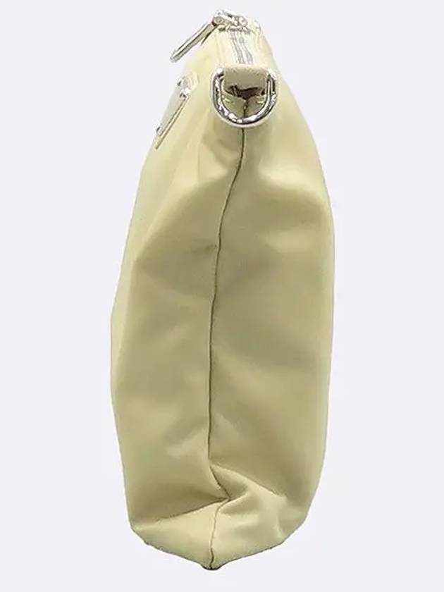 2NH006 Beige color fabric re nylon pouch clutch bag - PRADA - BALAAN 2