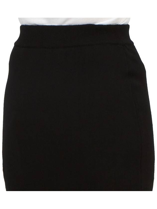 Bea Logo Knit Mini H-Line Skirt Black - VIVIENNE WESTWOOD - BALAAN 9