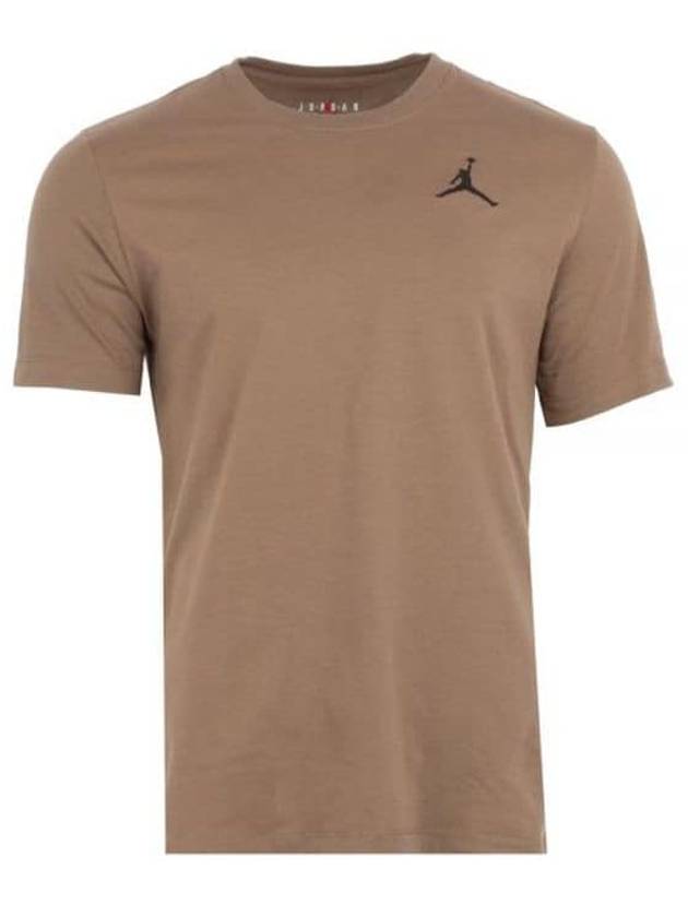 Jordan Jumpman Crew Neck Short Sleeve T Shirt Brown - NIKE - BALAAN 2