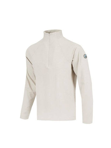 Luxe Half Zip Long Sleeve T-Shirt Grey - G/FORE - BALAAN 1