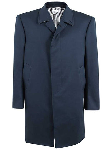 Men's Mackintosh Bal Collar Classic Single Coat Navy - THOM BROWNE - BALAAN 1