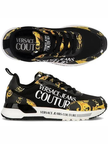 Jean Couture 75VA3SA3 ZP341 G89 Baroque Printing Women's Sneakers _ 995420 - VERSACE - BALAAN 1