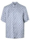 CD Diamond Silk Twill Short Sleeved Shirt Deep Grey - DIOR - BALAAN 2