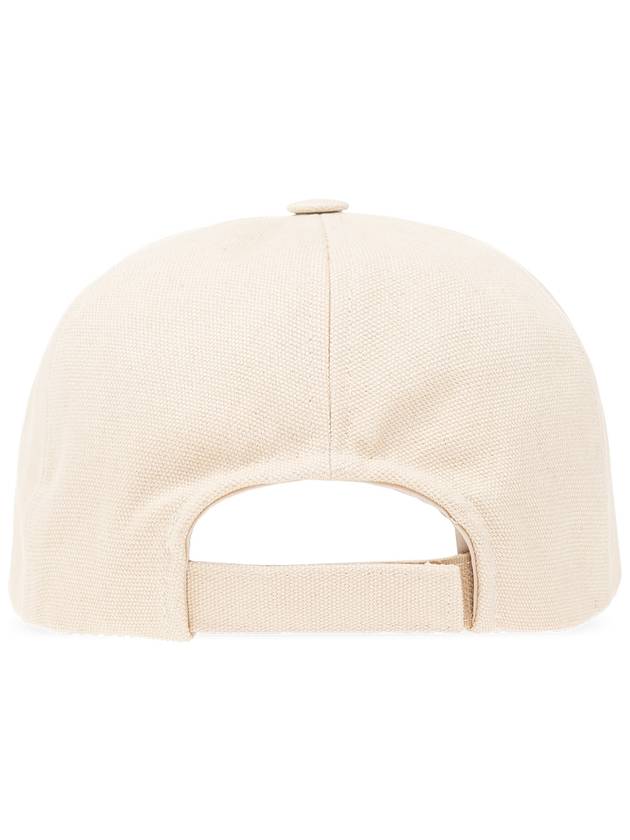 Tyron Logo Cotton Ball Cap Beige - ISABEL MARANT - BALAAN 4