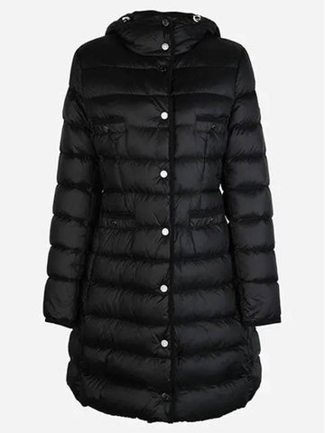 1C00025 595FE 999 Hirma Women s Hooded Long Padded Jacket Black 1064224 - MONCLER - BALAAN 1