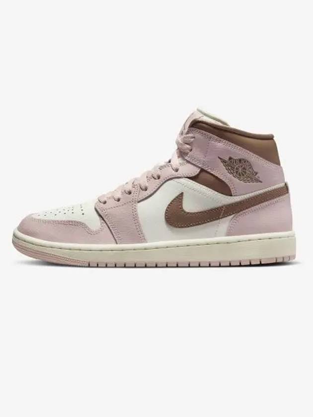 Air Jordan 1 Mid W Pink Oxford Accio Brown BQ6472620 - NIKE - BALAAN 1