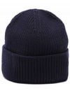 Heart Logo Wool Beanie Night Blue - AMI - BALAAN 5