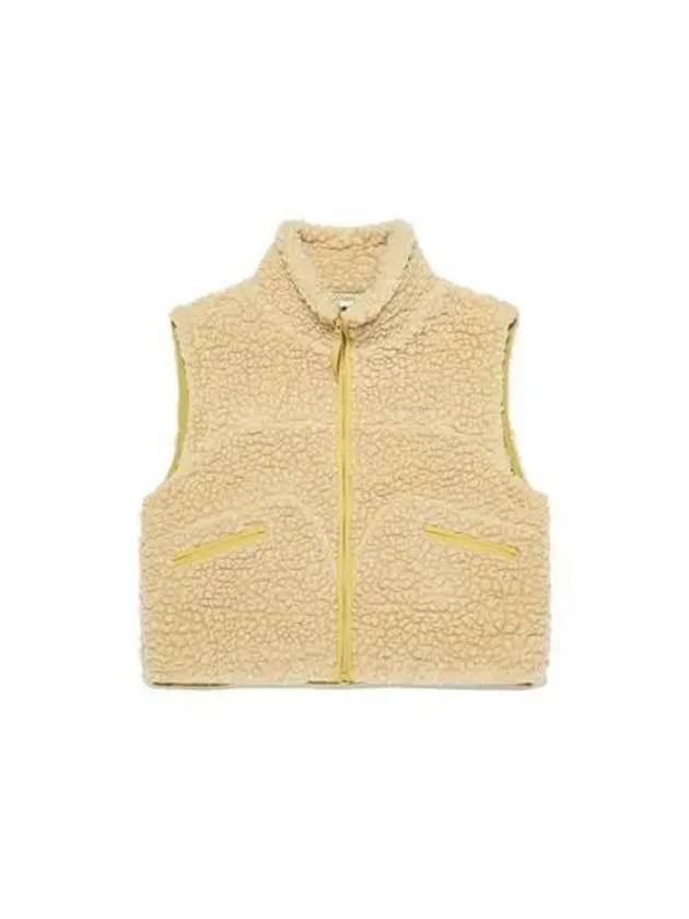 KODAK Apparel Trip Wool Fleece Crop Vest Women BEIGE - KODO - BALAAN 1