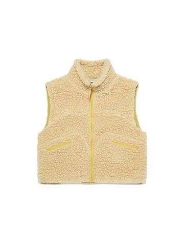 KODAK Apparel Trip Wool Fleece Crop Vest Women BEIGE - KODO - BALAAN 1