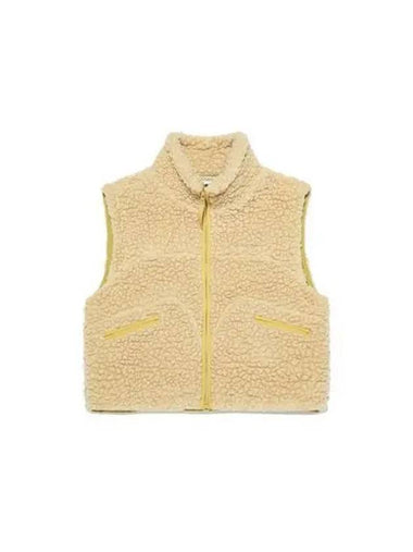 KODAK Apparel Trip Wool Fleece Crop Vest Women BEIGE - KODO - BALAAN 1