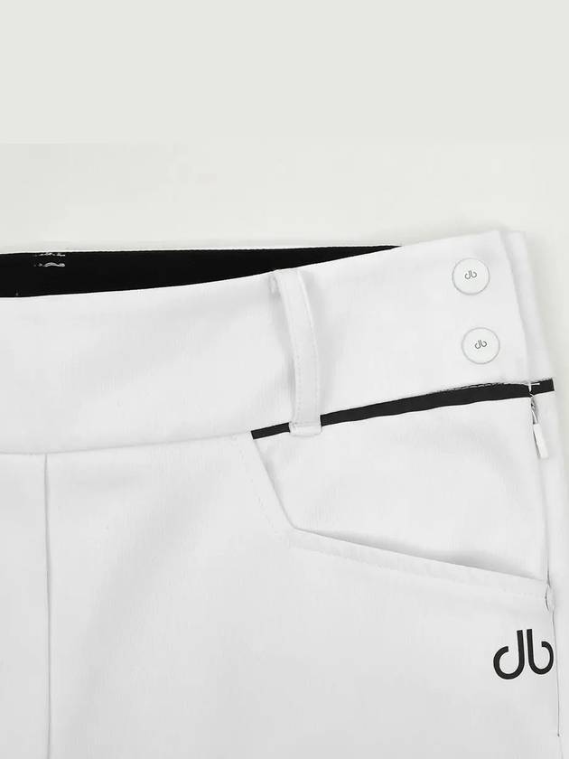 Drew High Waist Ribbed Bootcut Pants DF41PT04WHITE - DRUH GOLF - BALAAN 4