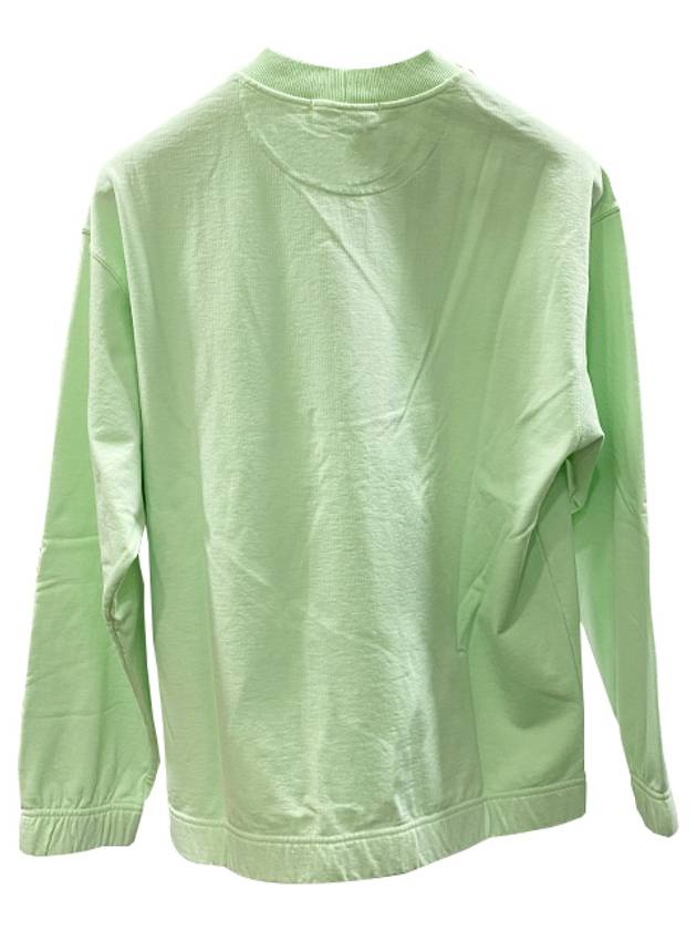 Marina Cotton Nylon Terry Fleece Crewneck Sweatshirt Green - STONE ISLAND - BALAAN 4