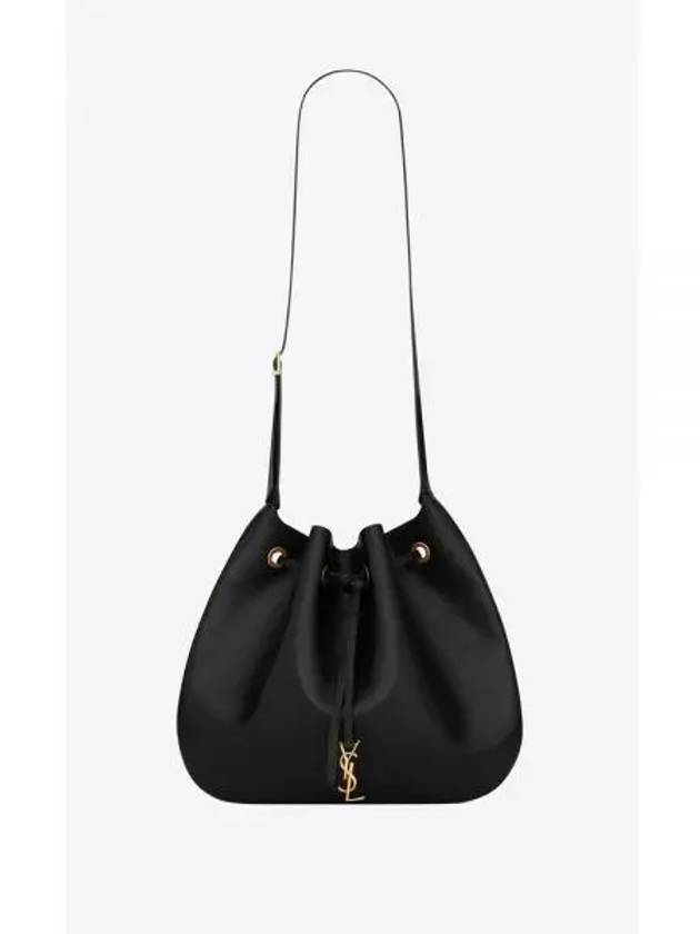 Monogram Leather Shoulder Bag Black - SAINT LAURENT - BALAAN 2