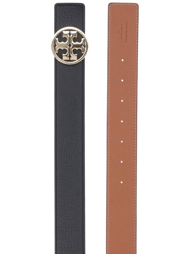 1.5" Miller Reversible Leather Belt Black Classic Cuoio - TORY BURCH - BALAAN 3