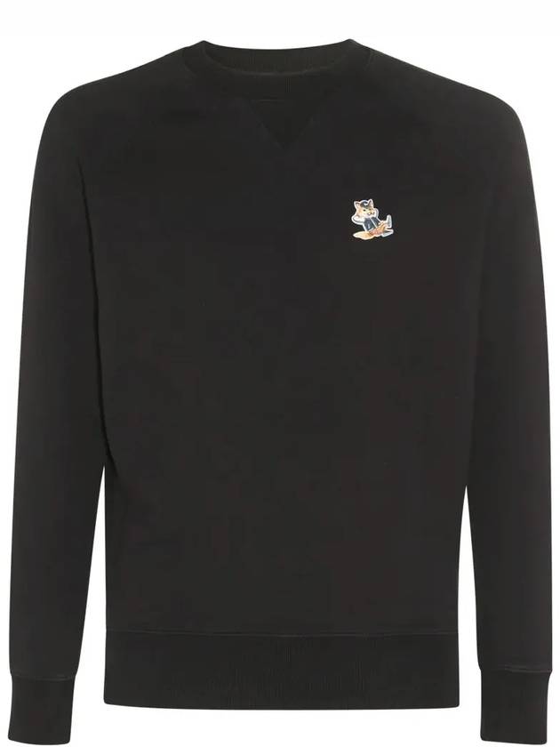 Dressed Fox Patch Classic Sweatshirt Black - MAISON KITSUNE - BALAAN 3