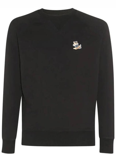 Dressed Fox Patch Classic Sweatshirt Black - MAISON KITSUNE - BALAAN 2