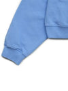 Women's Crop Logo Cotton Sweatshirt Blue - SPORTY & RICH - BALAAN 6