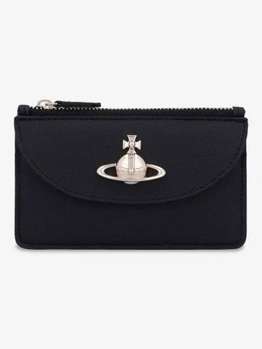 Half Moon Card Holder Black 5402000CWS000BN402 - VIVIENNE WESTWOOD - BALAAN 1