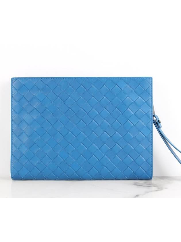 Bottega Veneta Clutch Blue - BOTTEGA VENETA - BALAAN 1