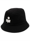 Hailey Embroidered Logo Bucket Hat Black - ISABEL MARANT - BALAAN 2