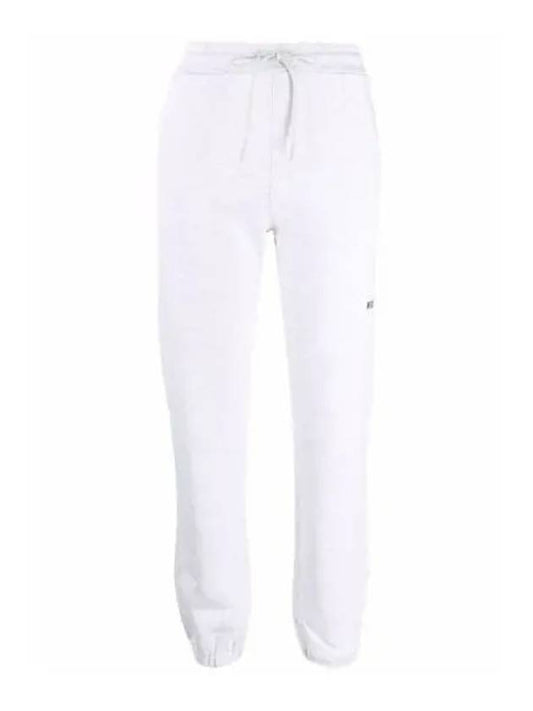 Logo Banding Cotton Track Pants White - MSGM - BALAAN 2