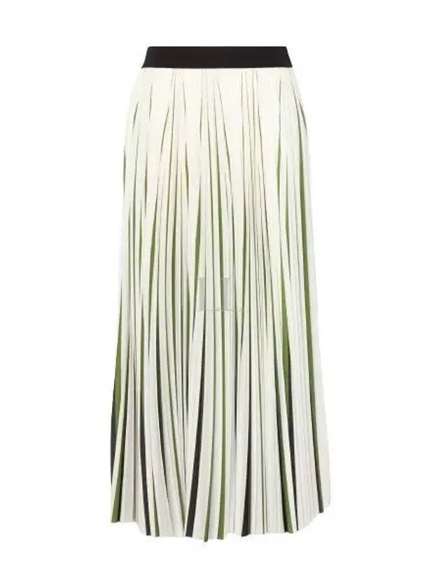 Paniere Long Pleated Skirt Green - MAX MARA - BALAAN 2