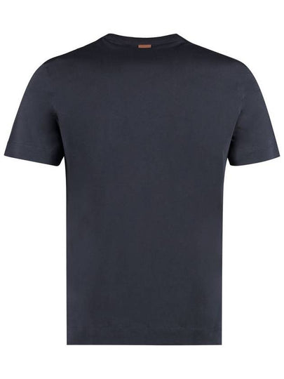 Zegna Logo Cotton T-Shirt - ERMENEGILDO ZEGNA - BALAAN 2