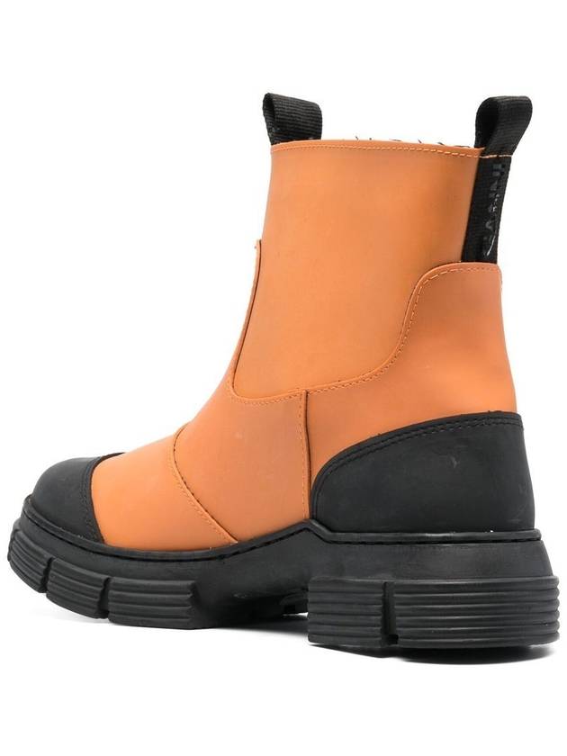 Short Rain Boots Women's Orange - GANNI - BALAAN 4