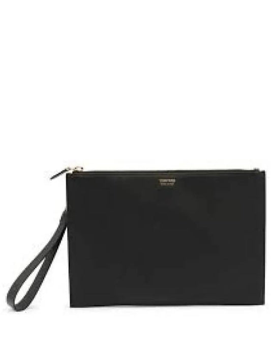 Logo leather clutch bag H0486 LCL080S 1N001 1208384 - TOM FORD - BALAAN 1