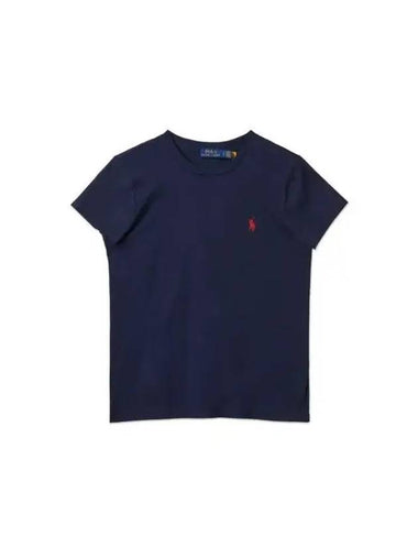 Cotton Jersey Crew Neck Short Sleeve T-Shirt Navy - POLO RALPH LAUREN - BALAAN 1