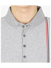 RWB Stripe Polo Shirt Grey - THOM BROWNE - BALAAN 4