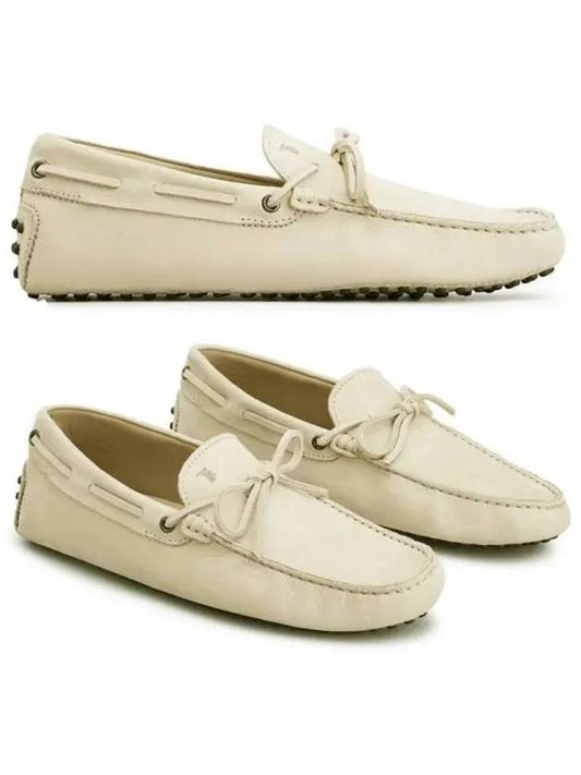 Gommino Nubuck Driving Shoes  Beige - TOD'S - BALAAN 2