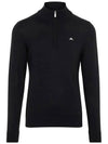 Kian Half Zip-Up Knit Top Black - J.LINDEBERG - BALAAN 2