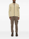 Organic Cotton Corduroy Zip-Up Jacket Beige - STONE ISLAND - BALAAN 6