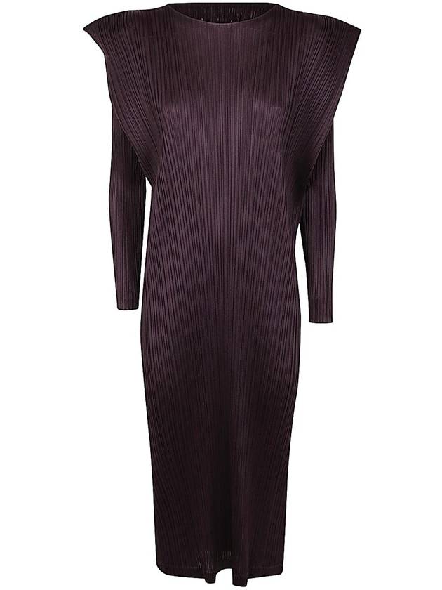 Monthly Color September Long Dress Dark Brown - ISSEY MIYAKE - BALAAN 1