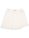 Wrap Pleated Skirt IVORY WOMAN - MALBON GOLF - BALAAN 2