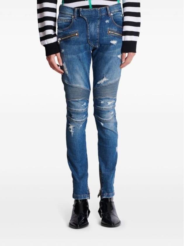 Denim Pants DH1MG009DE57 6KD Free - BALMAIN - BALAAN 1