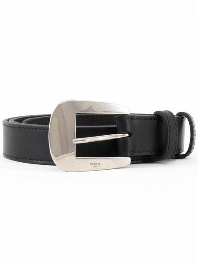 Medium Marco Vintage Calfskin Belt Black - CELINE - BALAAN 2