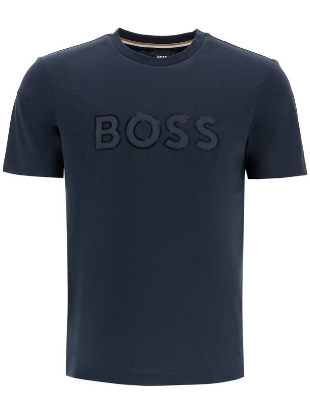 t-shirt with patch logo design - HUGO BOSS - BALAAN 1