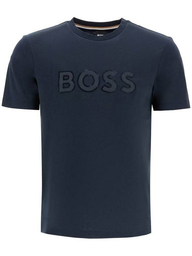 t-shirt with patch logo design - HUGO BOSS - BALAAN 1