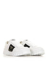 Padded Nappa Leather Low Top Sneakers White - PRADA - BALAAN 4