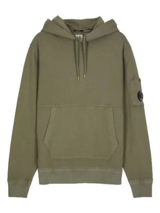 Cotton Fleece Hooded Bronze Green Sweatshirt Hoodie - CP COMPANY - BALAAN 1