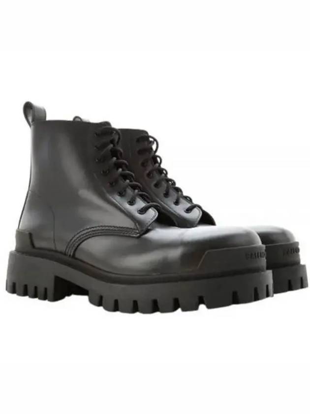 Leather Strike Ankle Boots Black - BALENCIAGA - BALAAN 2