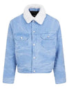 Padded Denim Jacket Powder Blue - ACNE STUDIOS - BALAAN 2