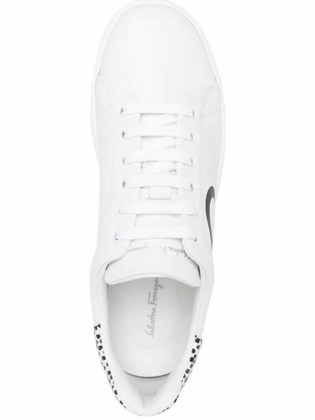 Gancini Low Top Sneakers White - SALVATORE FERRAGAMO - BALAAN 5