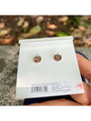 Rose Gold Plated Hexagon Logo Stud Earrings - TORY BURCH - BALAAN 4