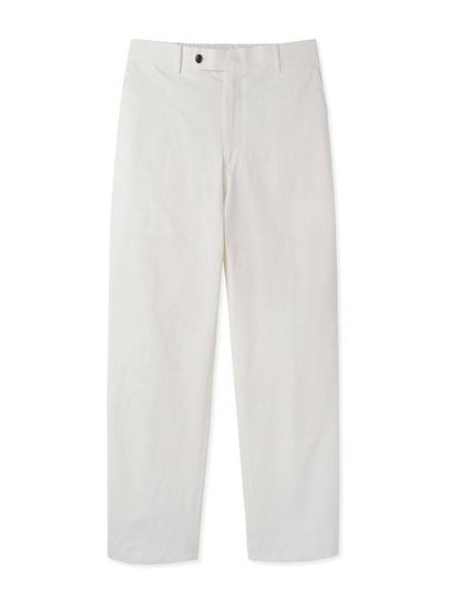 Four Seasons Tapered Fit Banding Straight Pants Ivory - BLACKBROWN - BALAAN 2